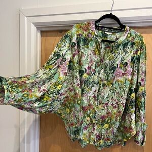 Anthropologie Pilcro Floral Blouse